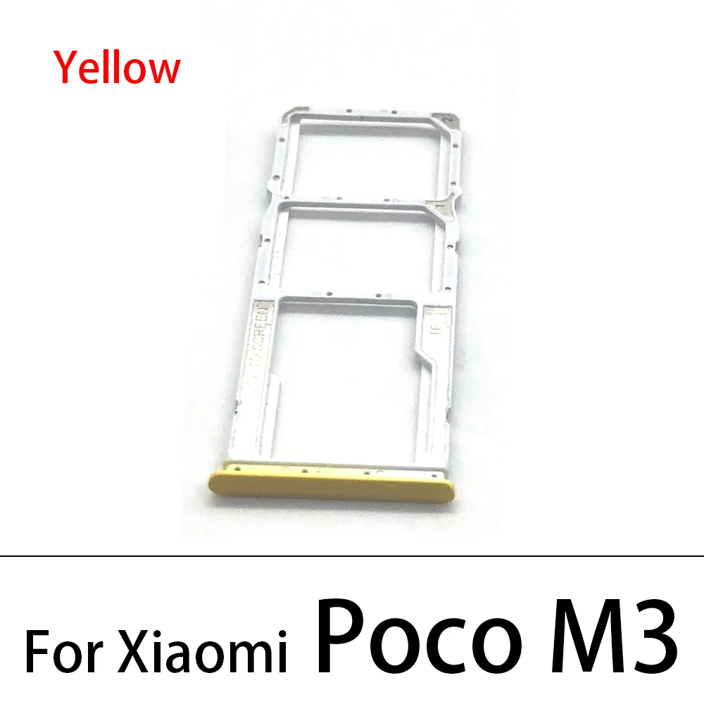 Лоток для Sim-карты Xiaomi Poco M3 лоток SD-карты запасные части телефона F3 | Мобильные