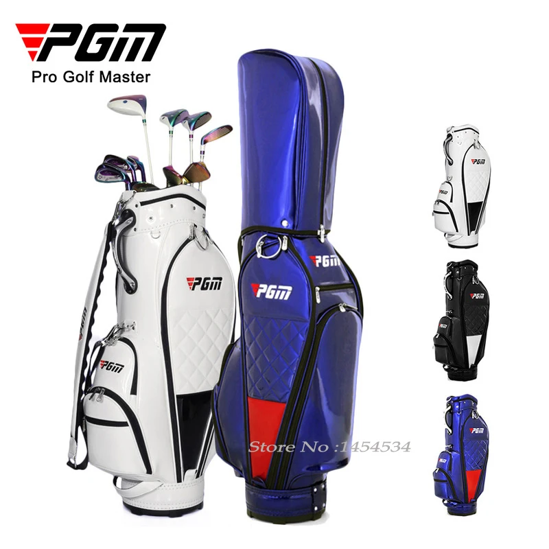 PGM Women Golf Standard Club Bag Crystal PU Waterproof Bags Multi-Functional Aviation Packages Large Capacity Travel Pack QB084