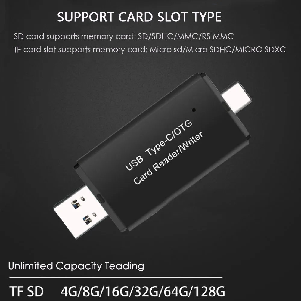 USB C 3,0 type C к USB3.0 OTG концентратор адаптер USB/TF/SD Micro SD считыватель карт памяти USB C ноутбук планшет для samsung s9 для lenovo
