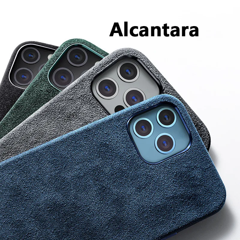 

Suitable For Apple IPhone12Pro All-Lnclusive Electroplating Button Ou Dilan Suede Mobile Phone Case 11Pro Protective Cover