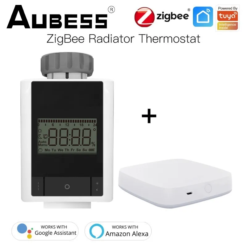 

Умный радиатор ZigBee с приводом шлюза, термостатический клапан радиатора, регулятор температуры, голосовое управление, Google