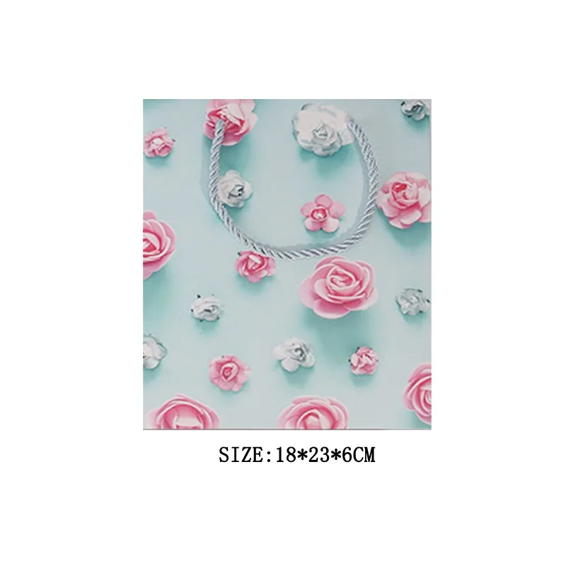 

10 pieces per pack of floral paper bags Refreshing gift bag Rose sunflower flowers pattern