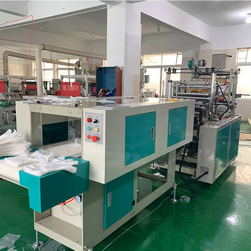 

High Speed Double Layer Pe Gloves Machine Disposable Pe Gloves Automatic Machine Plastic Long Rubber Latex Gloves Making Machine