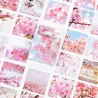 45 шт. милые Вишенки наклейки цветы японские Канцтовары для рукоделия скрапбукинг ручной счет журнал украшения офисные принадлежности