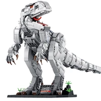 2108pcs indominus rex tyrannosaurus jurassic period building blocks diy dinosaur educational toys creative for kids adults