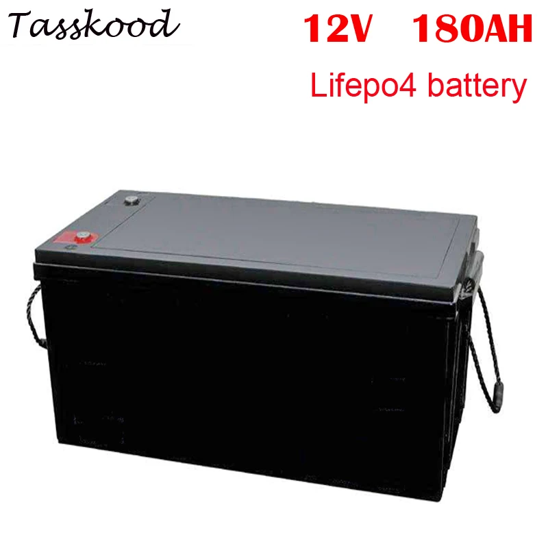 Без налогов перезаряжаемый глубокий цикл Lifepo4 12v 180Ah литий-ионный аккумулятор для кемпинга автомобиля