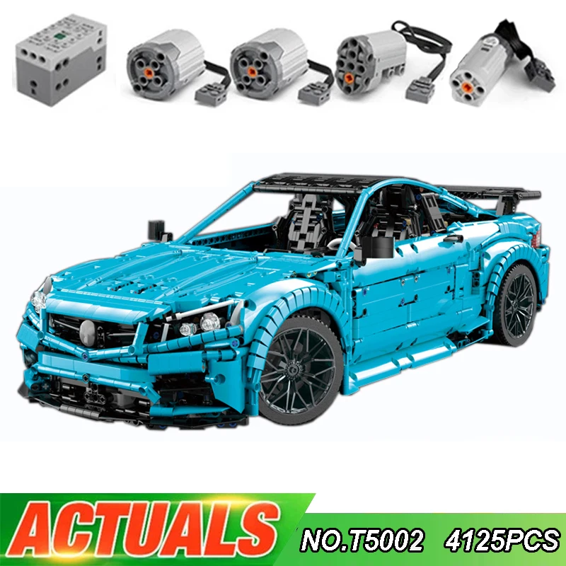 

New MOC Car T5002 Blue C63 AMG Model Compatible MOC-60193 Building Blocks Bricks Puzzle Toy Christmas Gifts