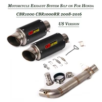 for honda cbr1000 cbr1000rr 2008 2009 2010 2011 2012 2013 2014 2015 2016 motorcycle middle link pipe exhaust muffler tuebs
