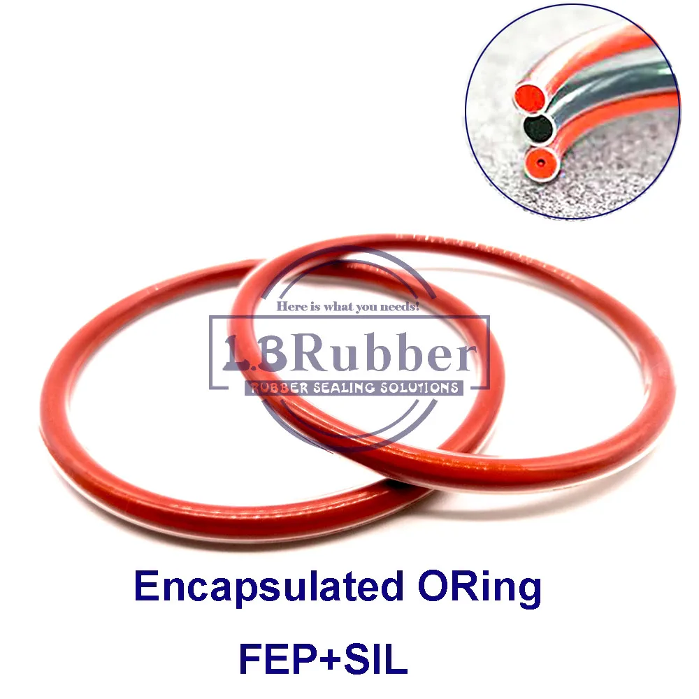 Резиновые уплотнительные кольца FEP / Silicone FPM
