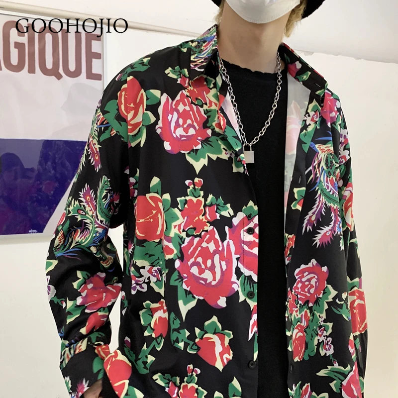 

GOOHOJIO 2021 New Spring and Autumn Chic Shirt for Women All-match Hip hop Women Shirts Fashionable Casual Safflower Shirt Women