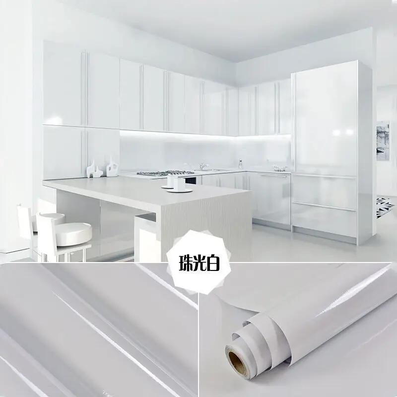 

Home Decorative Sticky Paper Decals DIY Self-Adhesive Waterproof Wallpaper Furniture Films Vinyl Wall Stickers Kitchen Cabinets