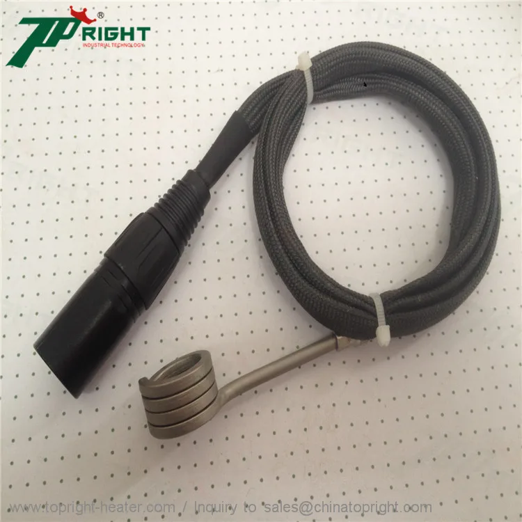 Нагреватель катушки для ногтей ID20mm 120V150W с 5-контактным разъемом xlr черный
