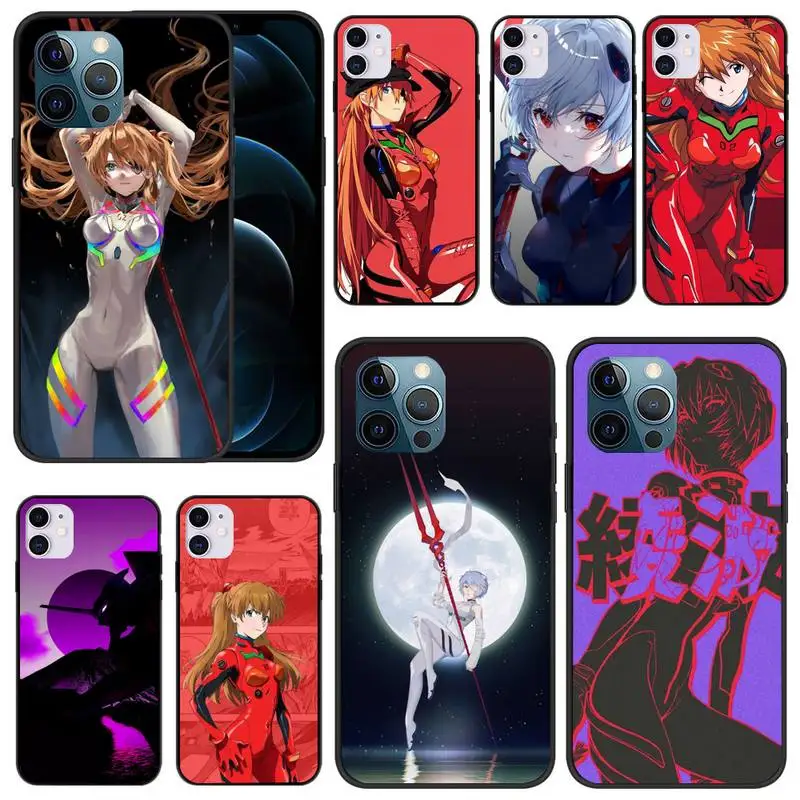 

Evangelion Anime Phone Case for iphone 12 13 Mini SE 2020 5 5S 6 6S Plus 7 8 Plus X XR XS 11 Pro Max Fundas Coque cover