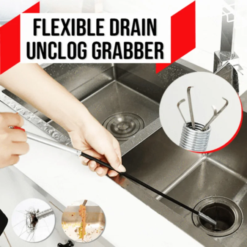 Гибкая сливная прочистить Grabber очищающее средство для мойки для ухода за волосами для дома Кухня LB88