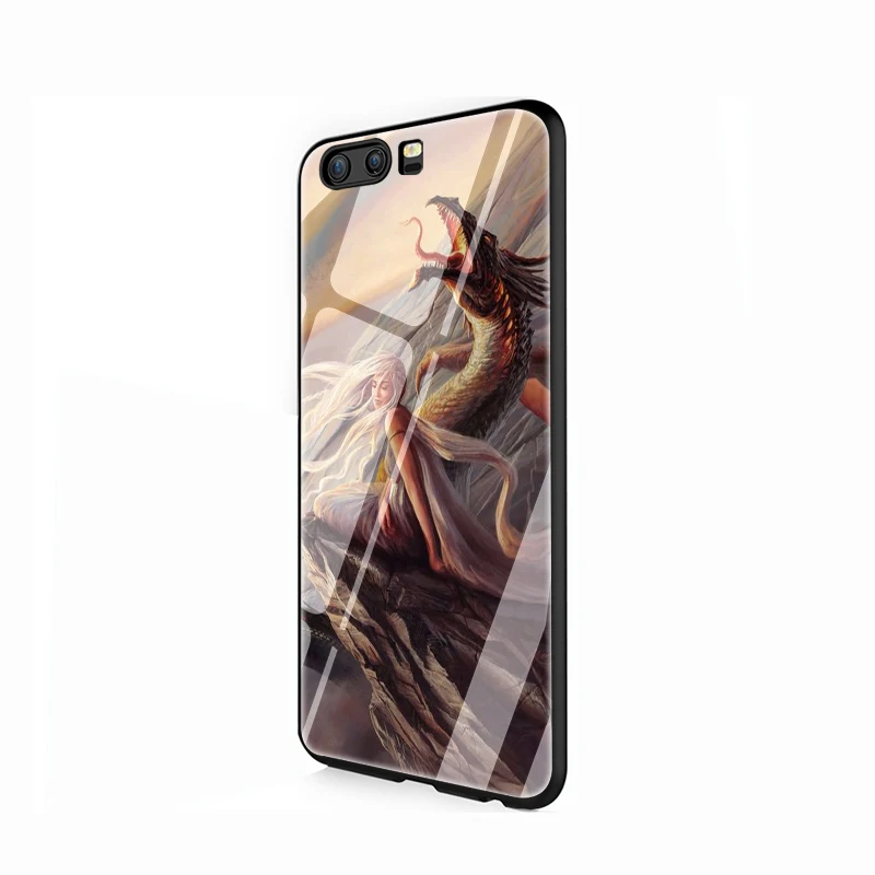 EWAU «Игры престолов» Dracarys телефон из закаленного стекла чехол для Huawei P10 P20 P30 mate 20 Lite pro P Smart Y6 Y9 Honor 8X9 10 - Цвет: G3