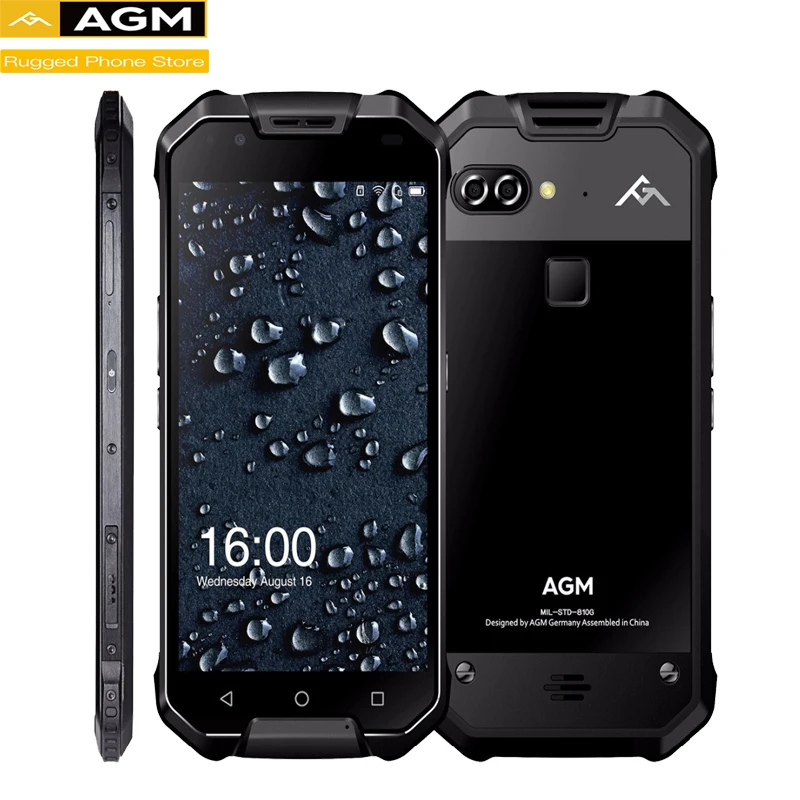 AGM X2 5 &quot4G смартфон 6G + 64G/128GB Android 7 1 мобильный телефон IP68 Водонепроницаемый Octa Core