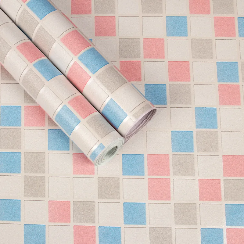 

PVC 10M Stove desktop kitchen oil stickers mosaic wallpaper self-adhesive bathroom bathroom tile waterproof stickers wallpaper