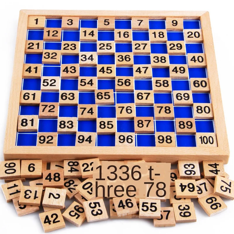 

Montessori 1-100 Digital Continuous Board Children's Educational Early Education Montessori Material Mathematics
