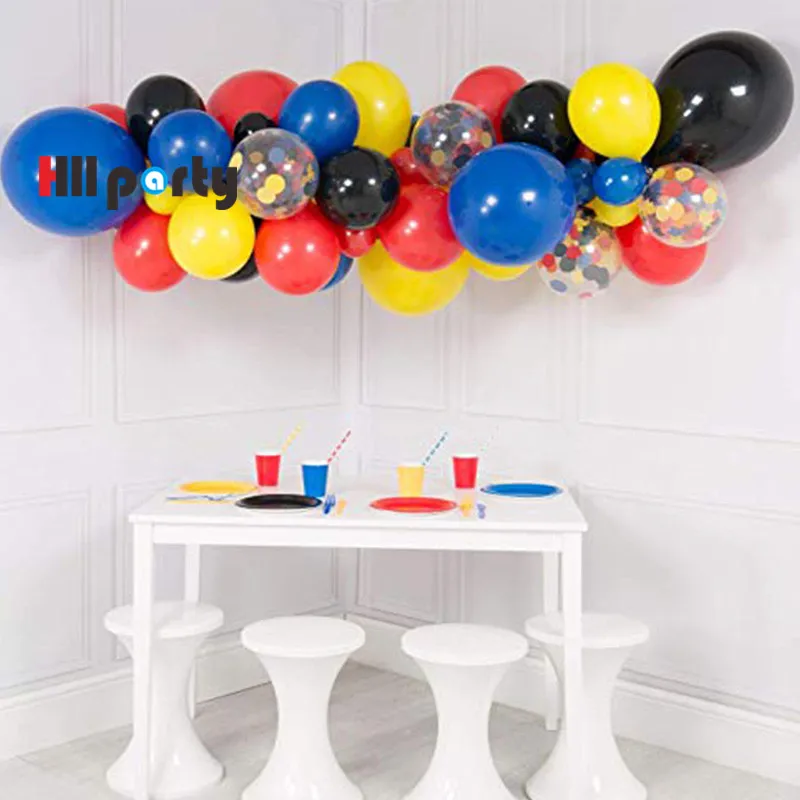 37 шт./компл. черного цвета из метала золотого воздушный шар &quotКонфетти&quot