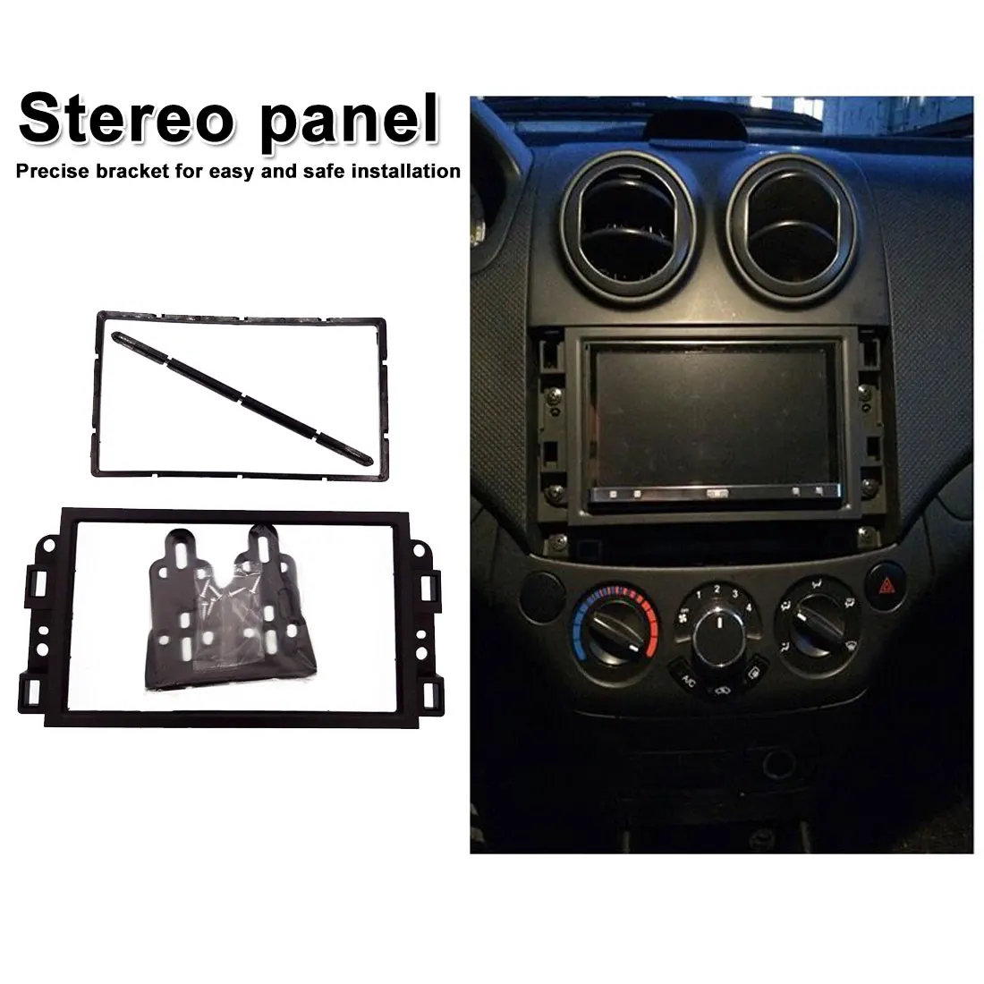 

For Chevrolet Lova Captiva Gentra Aveo 2006 2007-2011 audio and video modification frame 2DIN conversion panel bracket
