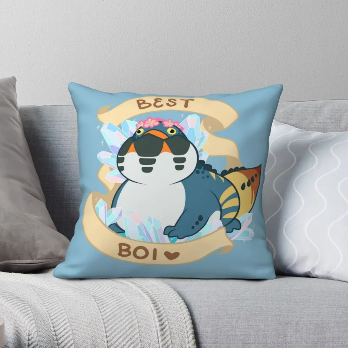 Dodogama Best Boi MonHun World квадратная подушка чехол полиэстер Лен бархат печатный молния