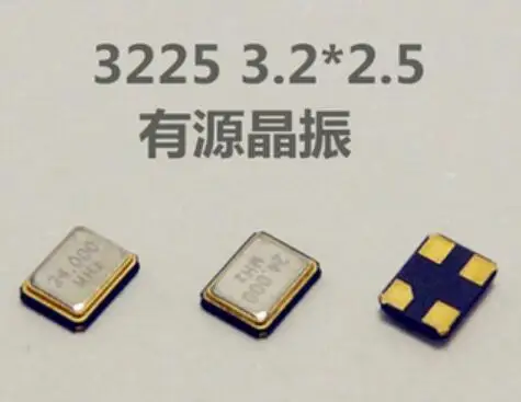 

10 шт. 3225 SMD Active Crystal 8M 4M 12M 16M 20M 24M 25M 26M 27M 30M 48MHZ