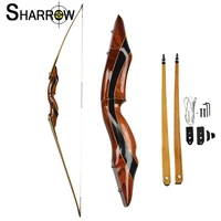 1set 62inch recurve bow archery takedown longbow 25 55lbs technical wood right hand for outdoor shooting hunting accessories