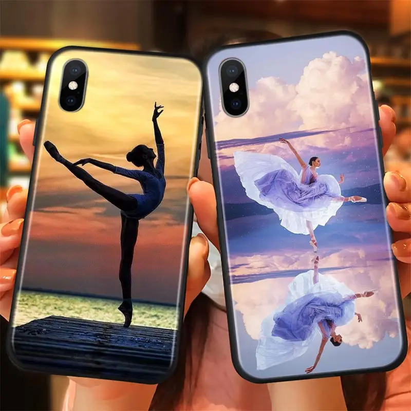 Для Apple iPhone 12 11 Pro Max mini чехол пикантные балетное платье для танцев Макс XR X 8 7 6 Plus 5S SE