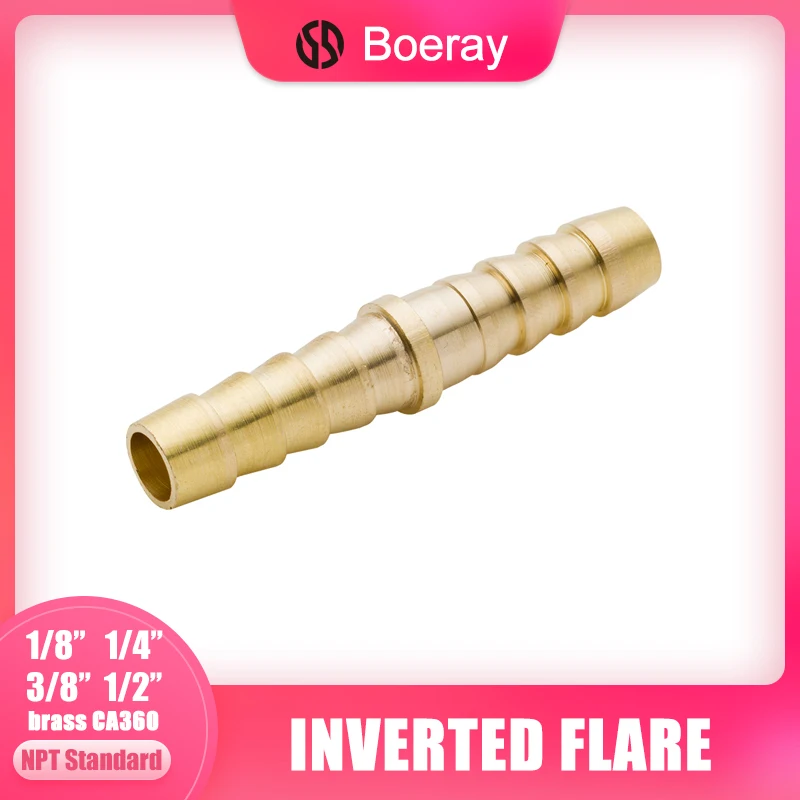 2 шт. 3/16 &quot1/4&quot 5/16 &quot3/8&quot 1/2 &quot5/8&quot Латунная Труба фитинг шланга Барб муфта