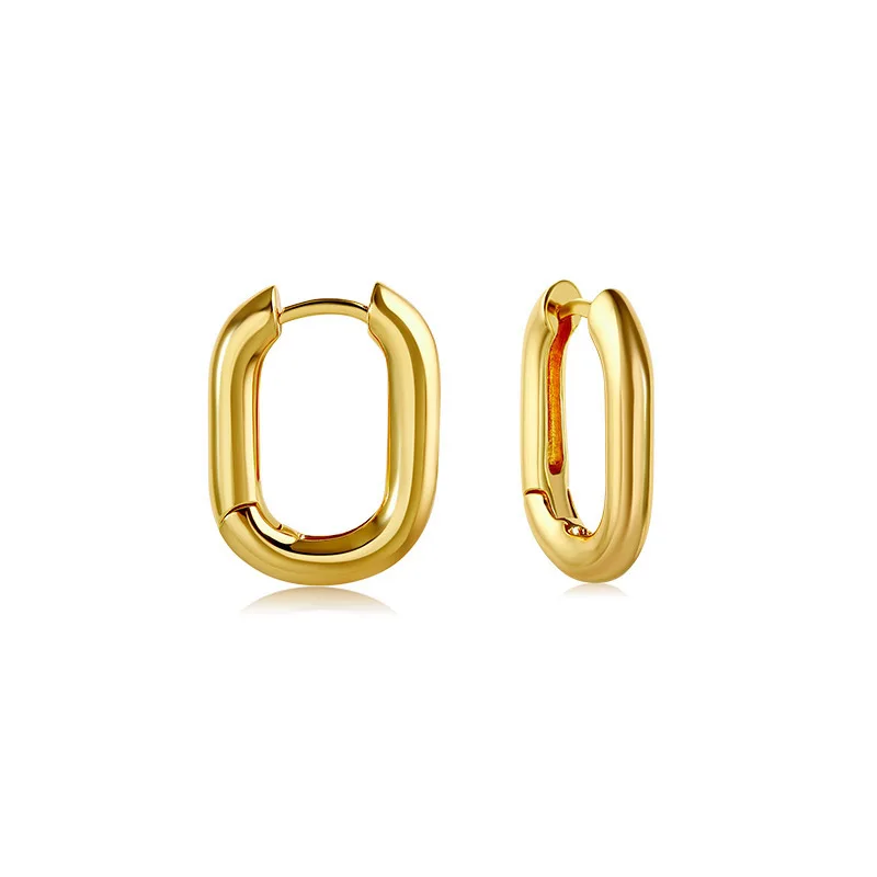 

2020 New Punk U-Shape Geometric Earrings Gold Metal Earrings for Women Girls Party Jewelry Gifts