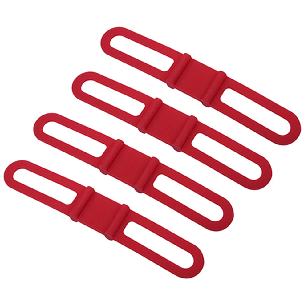 4 шт. велосипедный светильник держатель для руля велосипеда силиконовый ремешок