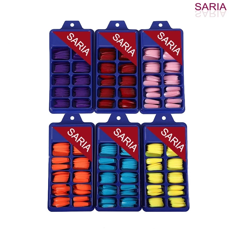 100 шт. тонких предметов для дизайна ногтей в форме лестницы миндаль с длинным