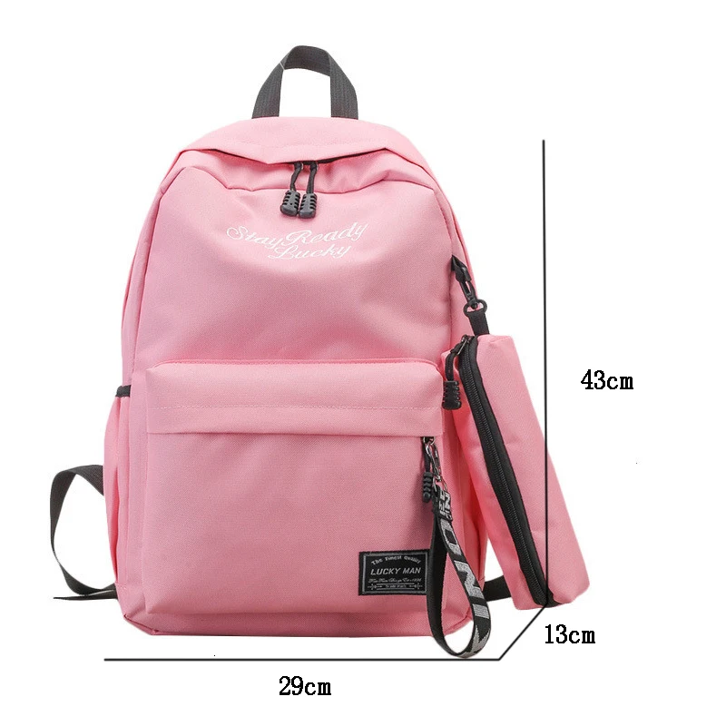 School Fashion Teenage 2 pscs/stes Backpacks Women Backpack Brand Bags Large Capacity Travel Bag For Girls gift  Escolar Mochila