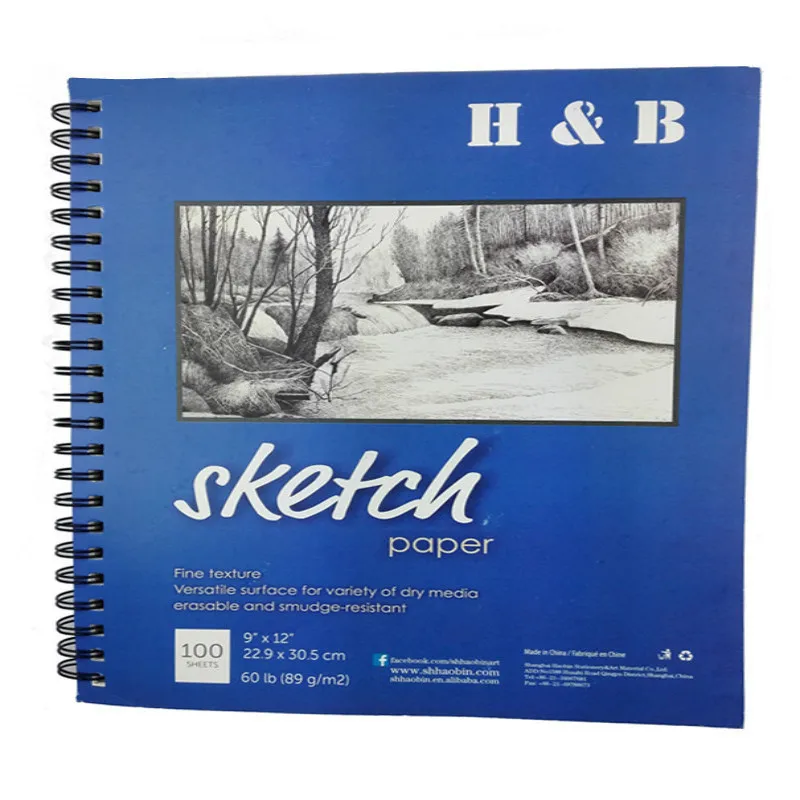Paper Coil Sketch Notebook Graffiti Painting Blank Notepad | Канцтовары для офиса и дома