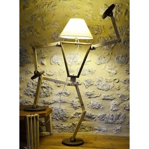 

Shapeable Intelligent Floor Lamp Rustic Wooden Robot Table Lamp Lighting