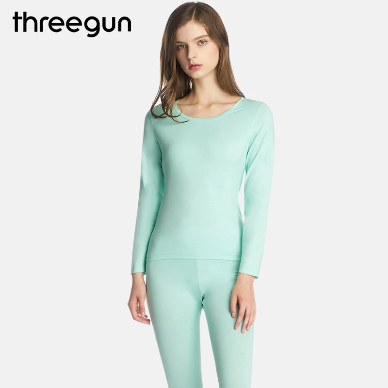 THREEGUN Модальные Женские комплекты термобелья feminino термобелье теплые подштанники