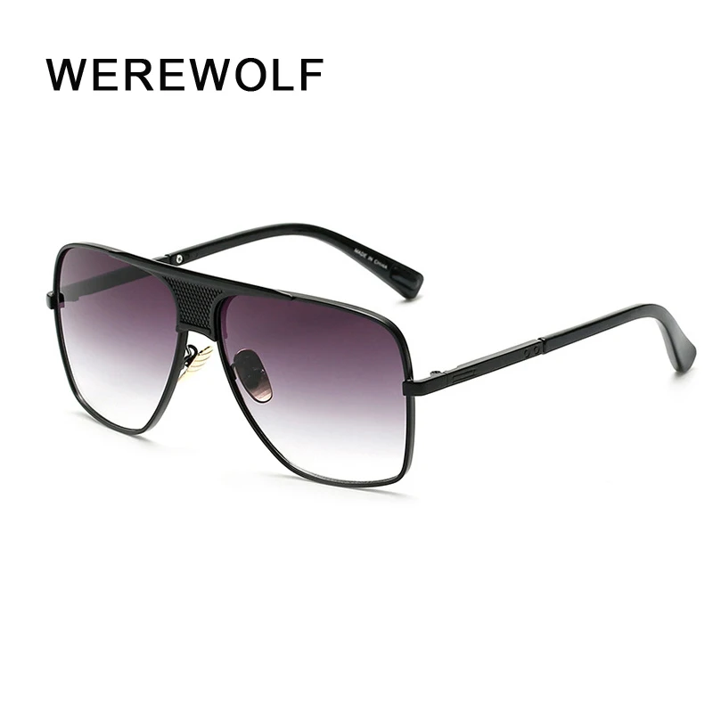 Мужские солнцезащитные очки Брендовые дизайнерские женские с плоским верхом