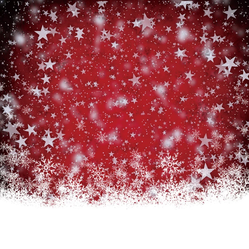 

Laeacco Winter Christmas Star Happy New Year Snow Snowflake Photo Booth Party Scenic Photo Background Photography Backdrop Photo