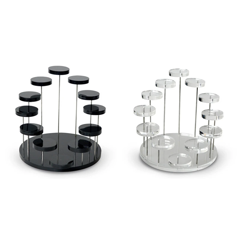 

Многослойная акриловая витрина для колец, подставка для сережек, подвеска для драгоценных камней, витрина для ювелирных изделий