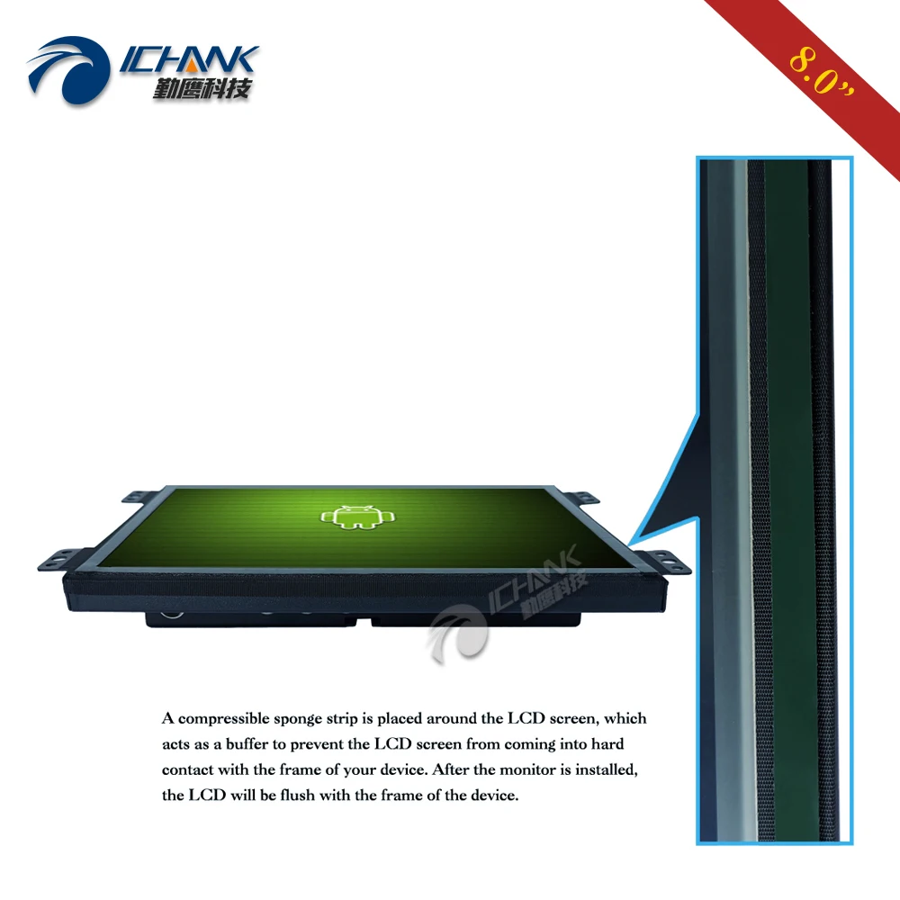 ZK080TC LRD2/8 дюймов 1024x768 HDMI USB Встроенная открытая рамка Express Setup драйвер бесплатный