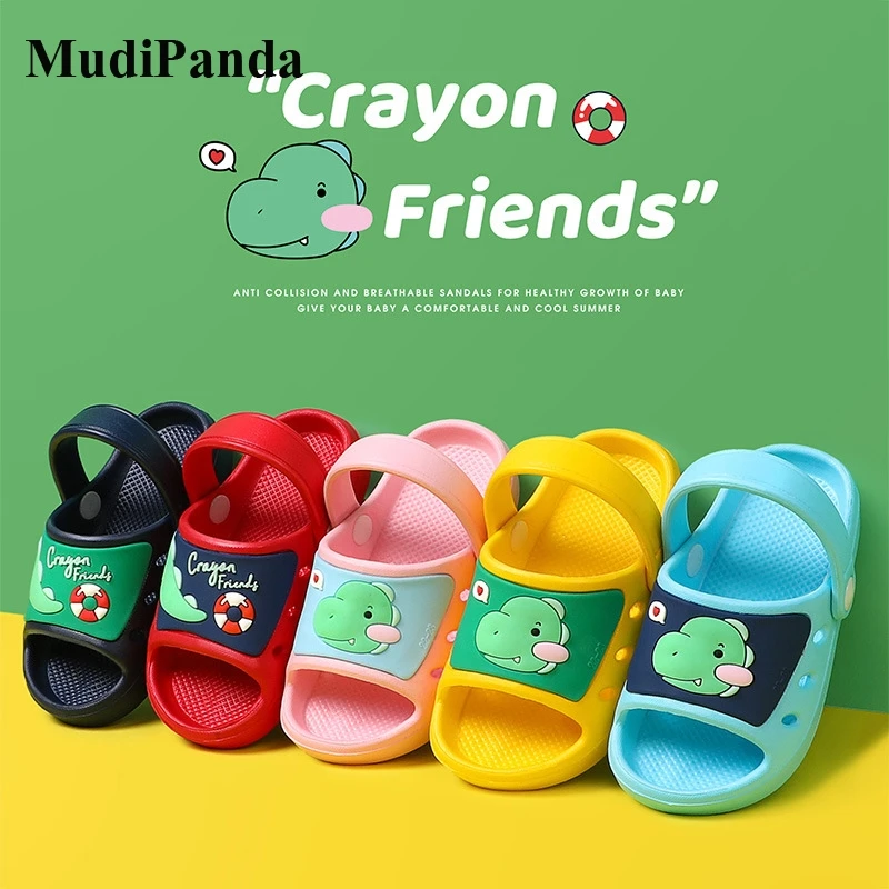 Сабо MudiPanda для детей младенцев пляжные тапки сада дома девочек и мальчиков летняя