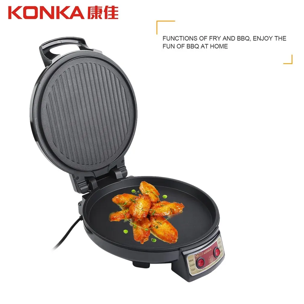 

KONKA Electric Griddle & Backer Dual-side Heating Baking Pan Frying Machine for Household Kitchen Use KBP-3201