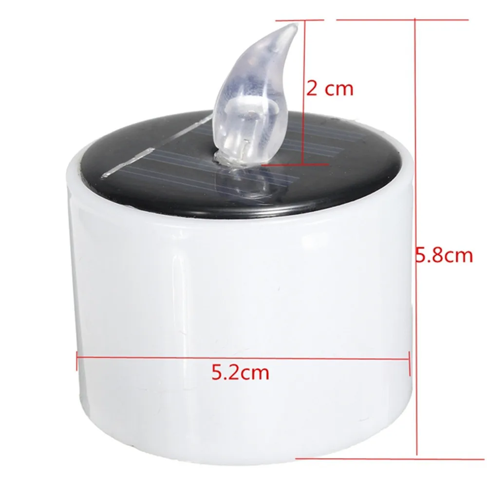 Светодиодная Солнечная Ночная лампа светодиодная Электронная свеча батарея