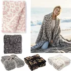 Высококачественное удобное плюшевое шерстяное одеяло детское вязаное леопардовое одеяло домашнее мягкое одеяло