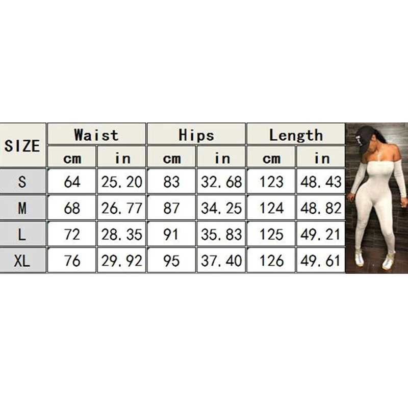 

Women Jumpsuits 2019 Ladies Clothes Long Sleeve Off Shoulder Bodycon Playsuit Party Jumpsuit Romper Trousers Womens Playsuits