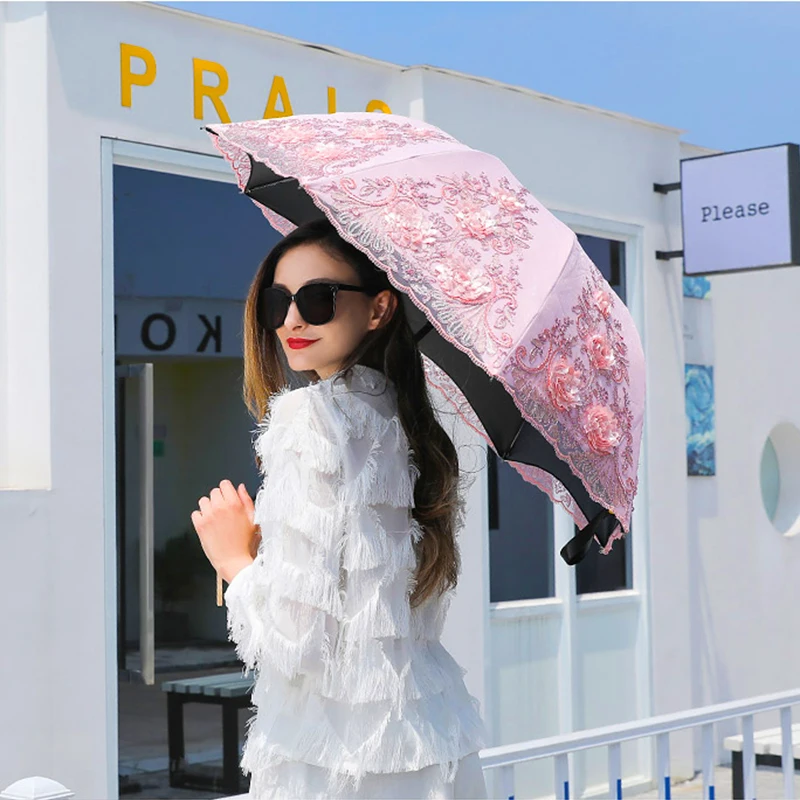 Как дождь Роскошные кружевное платье с цветочным рисунком дождевой зонтик