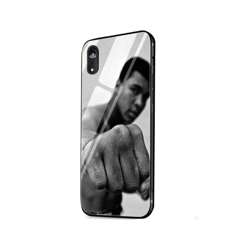 Чехол Gerleek Muhammad Ali для бокса из ТПУ стекла iPhone 11 Pro 6 6s 7 8 Plus XR X XS Max 5S SE 5 |