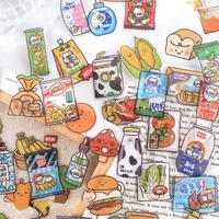 40pcs pet sticker bag cartoon convenience life series store planner scrapbooking diary ablum decorative stickers cute stationery