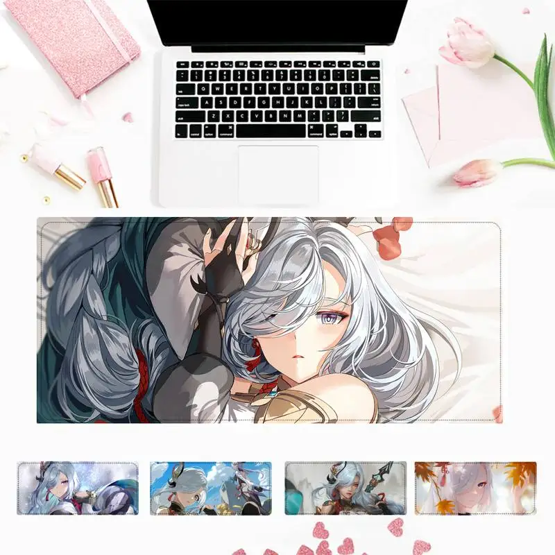 

Funny Genshin Impact shenhe Mouse Pad PC Laptop Gamer Mousepad Anime Antislip Mat Keyboard Desk Mat For Overwatch/CS GO