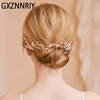 wedding hair accessories for women handmade flower crystal hair combs party bride jewelry bridal headpiece bridesmaid gift